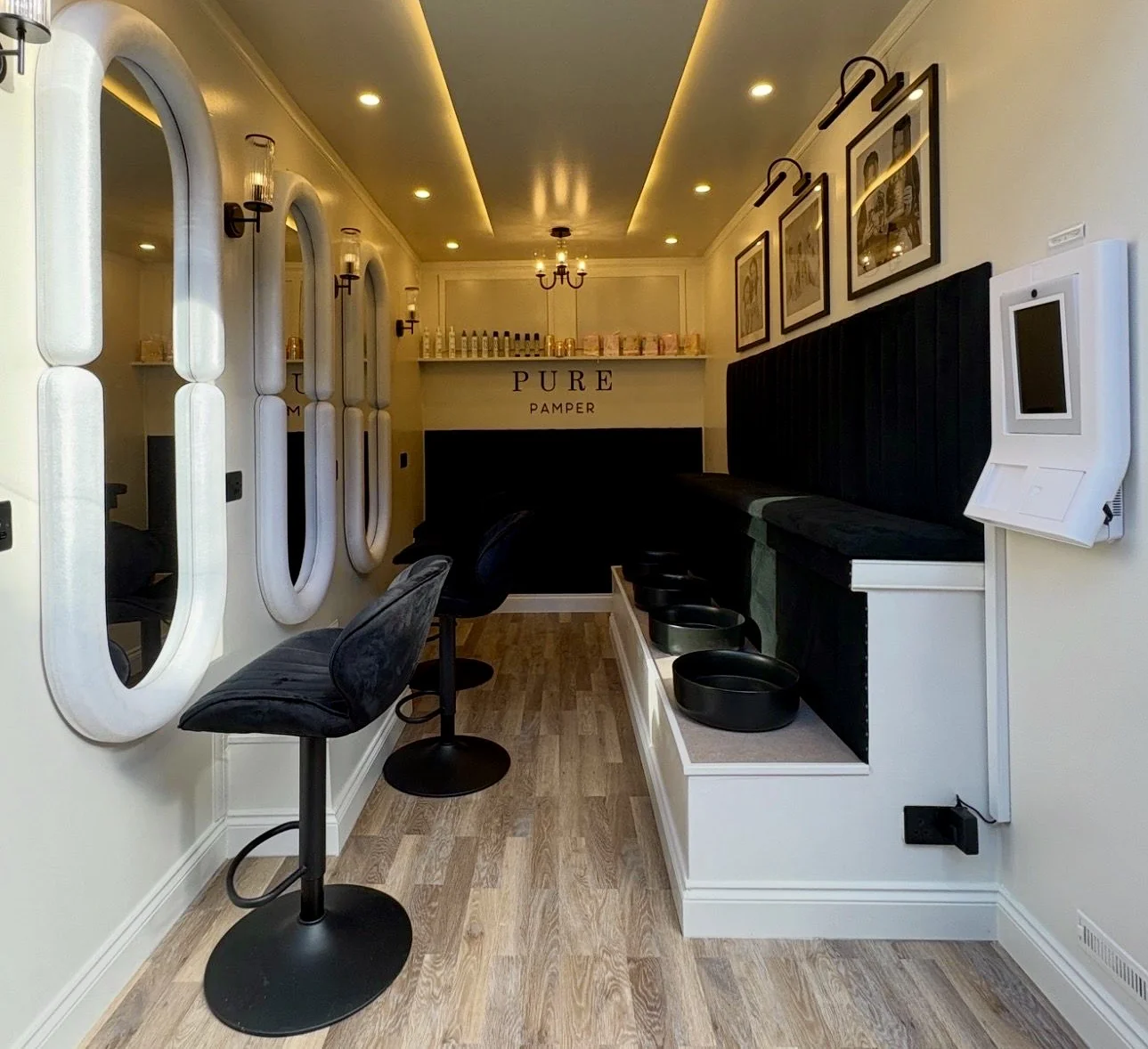 Pamper bus illustration placeholder